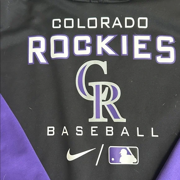 Thermafit MLB Colorado Rockies sweatshirt - men’s large - Picture 3 of 5